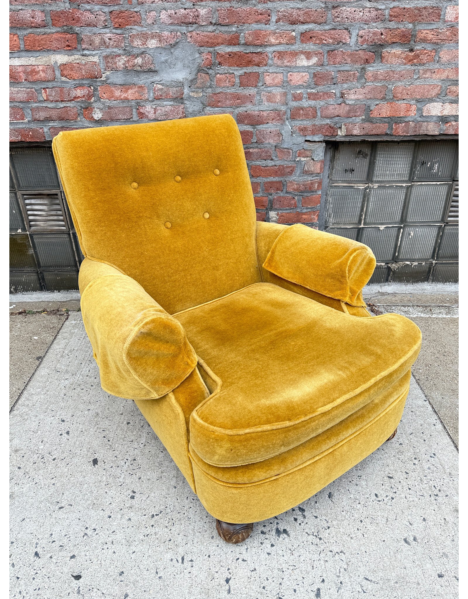 Mustard Yellow Modern Lounge Chair