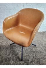 Leather Muuto Fiber Conference Swivel Armchair