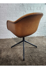 Leather Muuto Fiber Conference Swivel Armchair