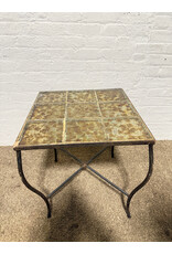 Outdoor Iron & Glass Garden Table