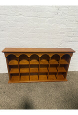 Mackenzie Brown Wood Wall Curio Display Shelf, A Touch of Class