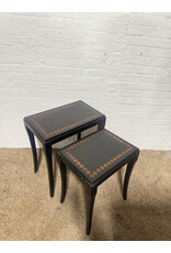 Black Wood Nesting Tables by Bombay (Sold as a Pair)