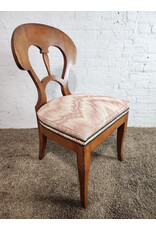 Biedermeier Pink Ikat Upholstered Dining Chair