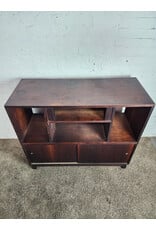 MCM Wooden Record Player and Vinyl Storage Cabinet