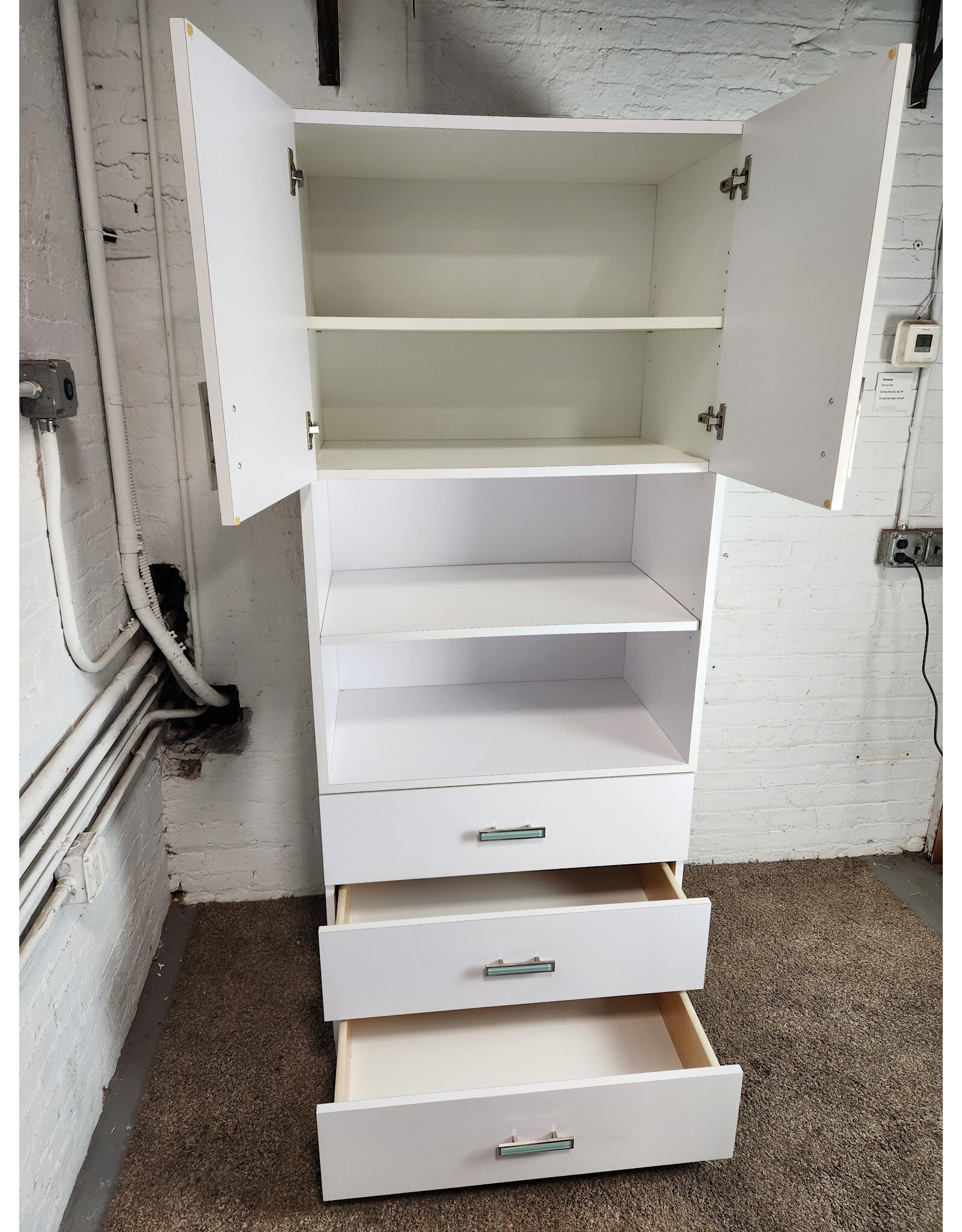 White Office Storage Cabinet