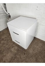 Glossy White 2-drawer Dresser