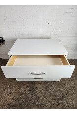 Glossy White 3-drawer Dresser