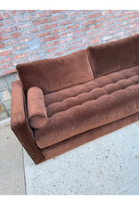 Article Sven Modern Tufted Velvet Sofa Bed by Article in that Plush Pacific Brown