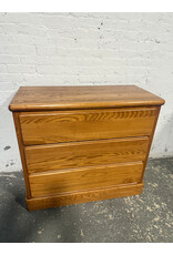 Lite Brown 3-Drawer Chest of Drawers