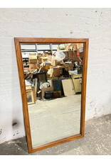 Rectangular Hanging Wood Frame Mirror