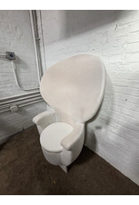 Cream Oversized Wingback Chair