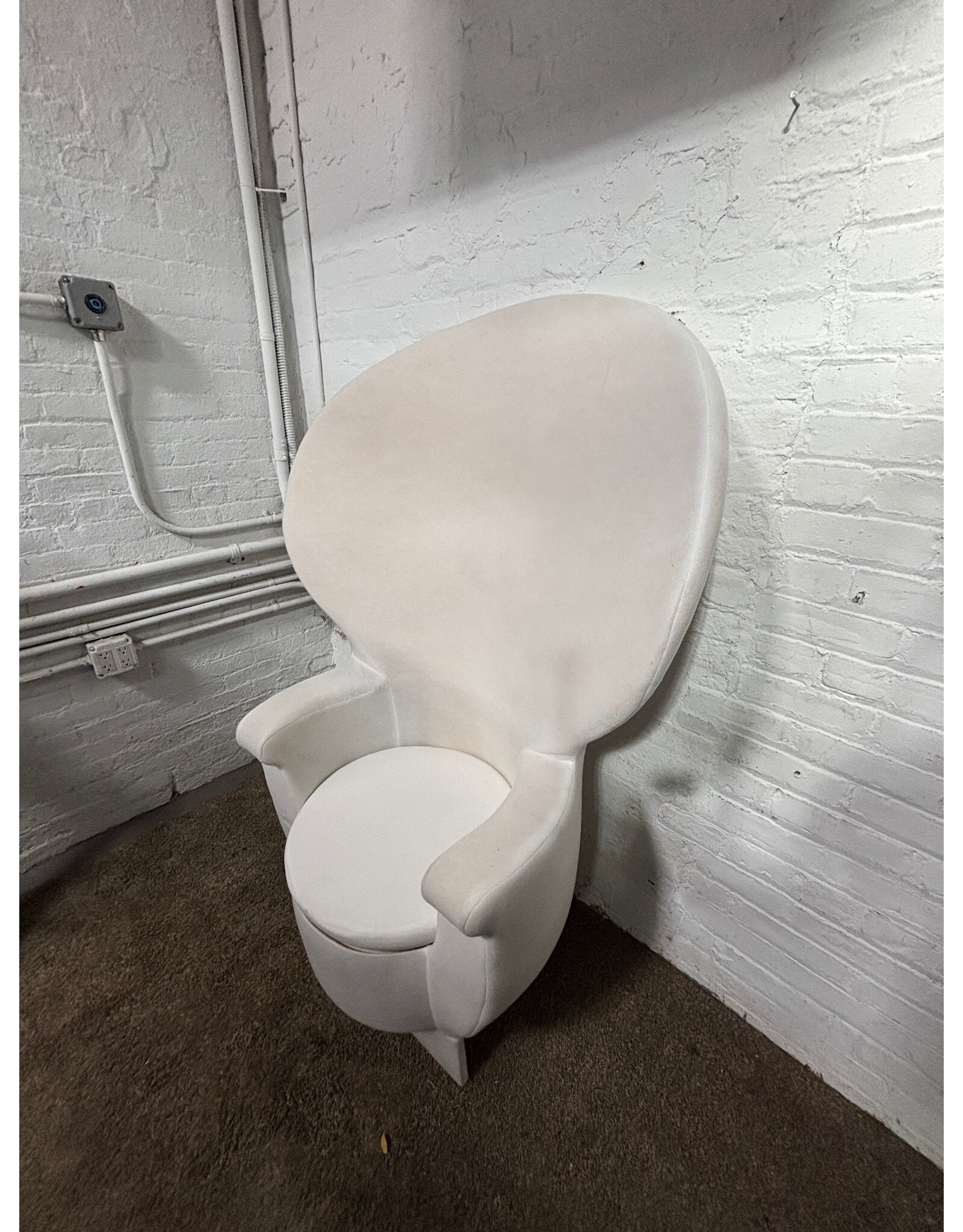 Cream Oversized Wingback Chair