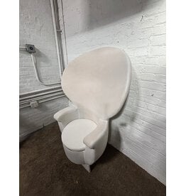 Cream Oversized Wingback Chair
