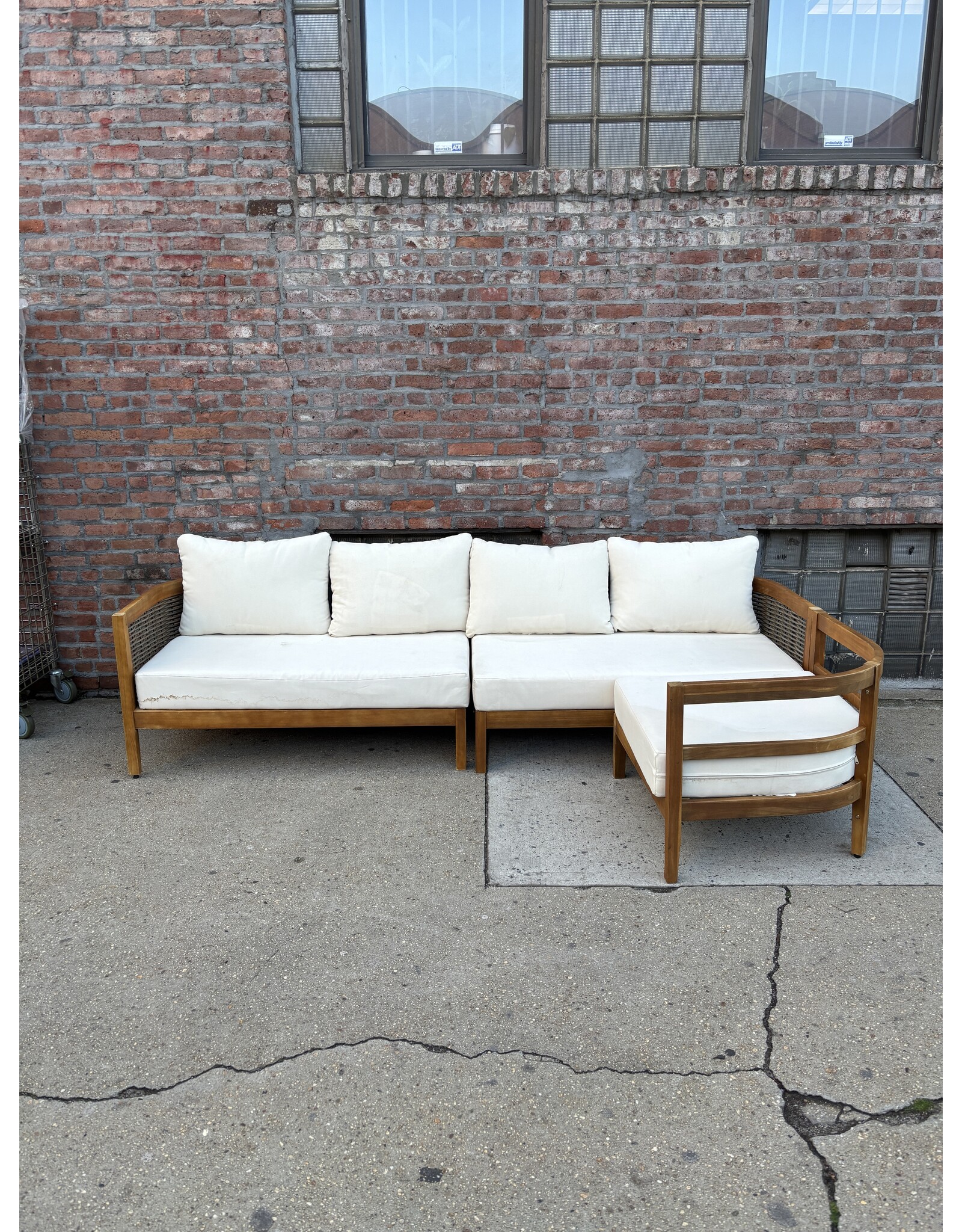 Sand & Stable Matilda Wide Straight Patio Sofa with Cushions