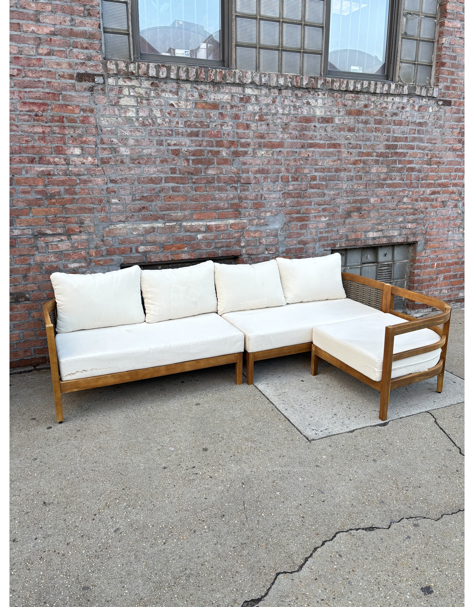 Sand & Stable Matilda Wide Straight Patio Sofa with Cushions