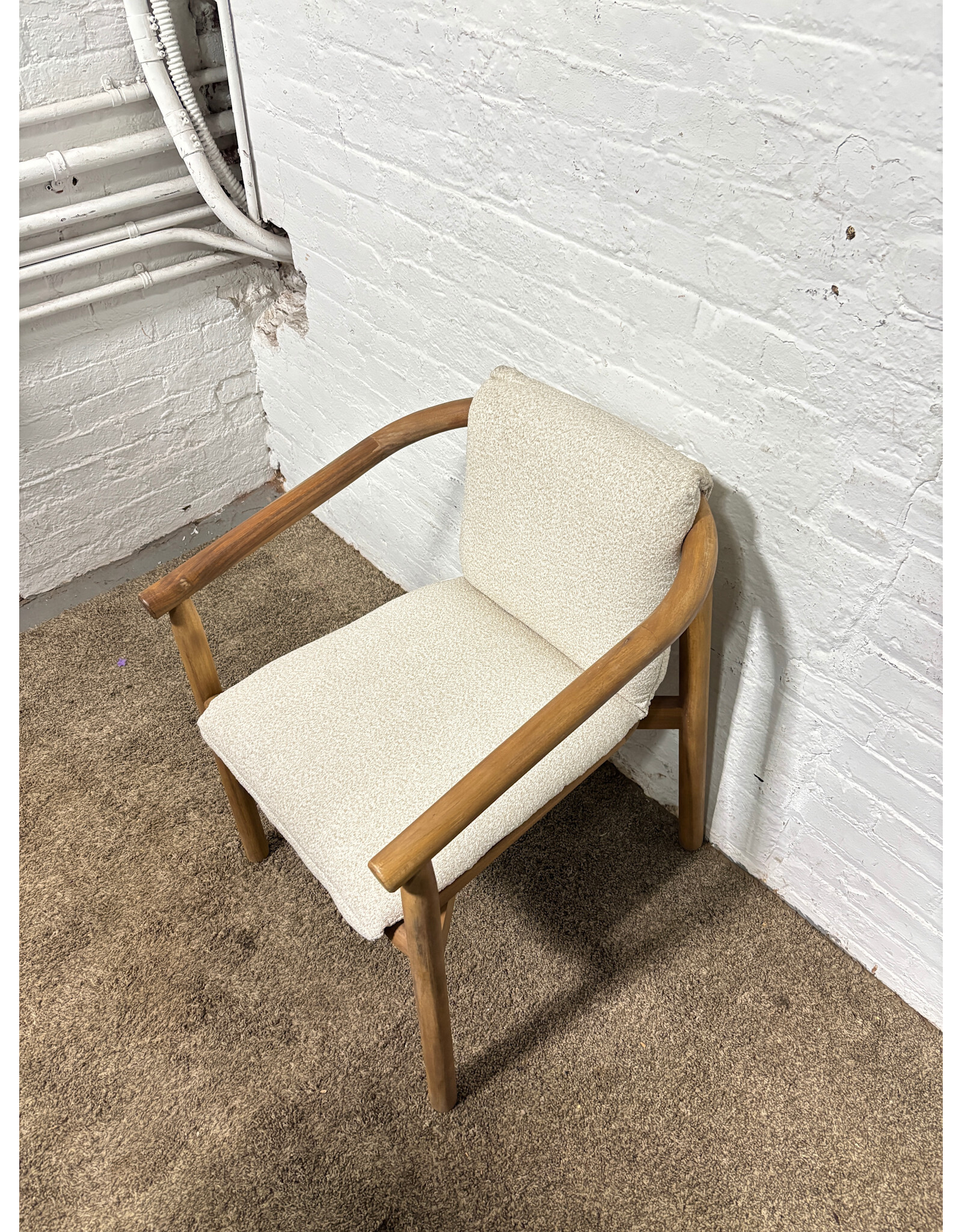 Baron Solid Rubber Wood Arm Chair