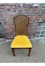 Yellow Cane Back Chair