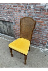Yellow Cane Back Chair