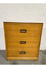 Vintage Mcm Blonde 6 Drawer Chest Dresser