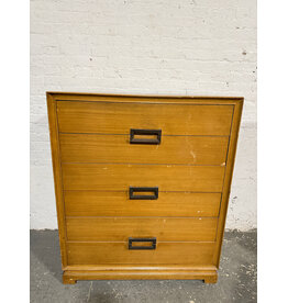 Vintage Mcm Blonde 6 Drawer Chest Dresser