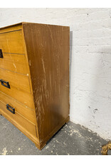 Vintage Mcm Blonde 6 Drawer Chest Dresser