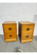 Vintage Mcm Blonde4 Drawer Nightstand
