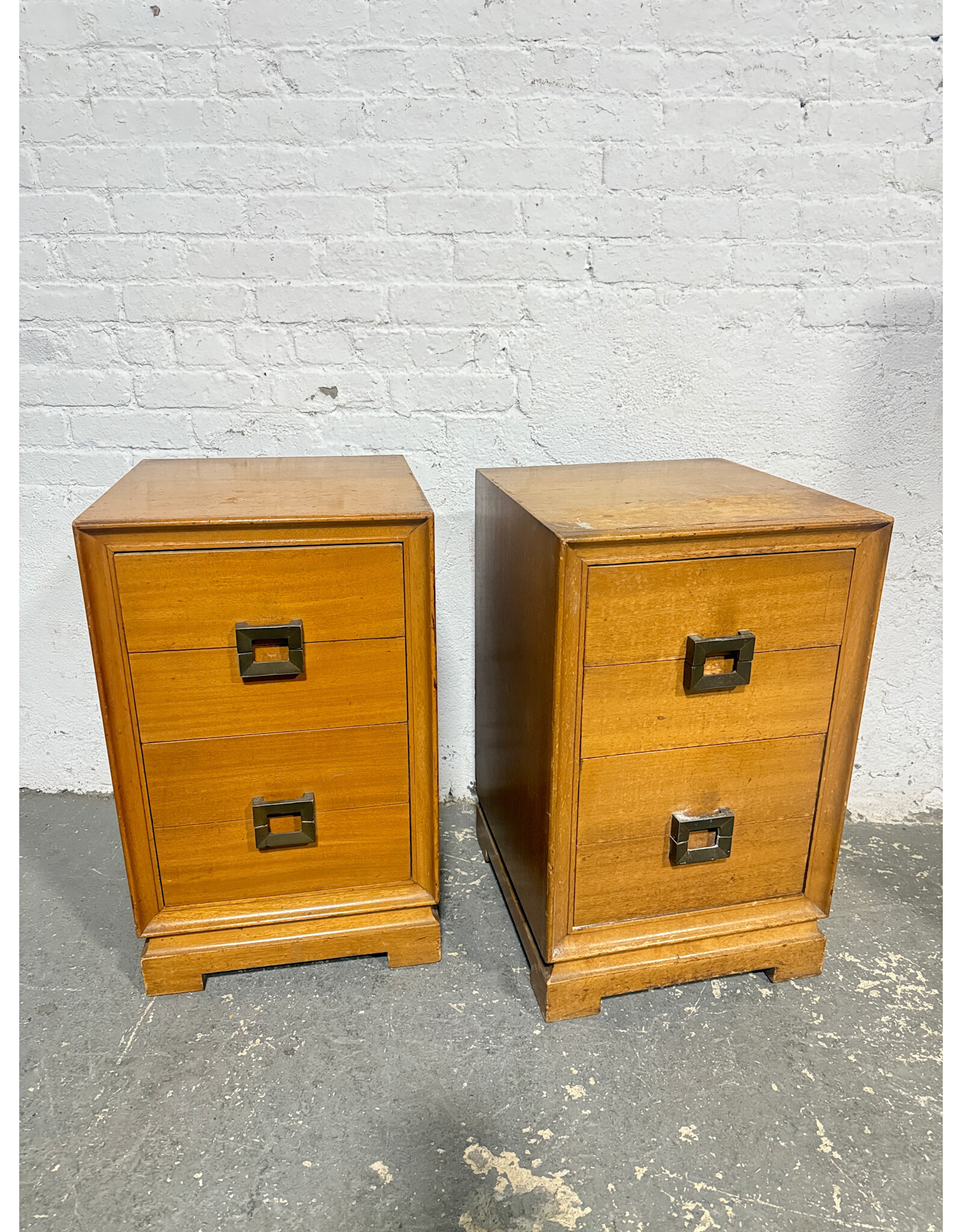 Vintage Mcm Blonde4 Drawer Nightstand