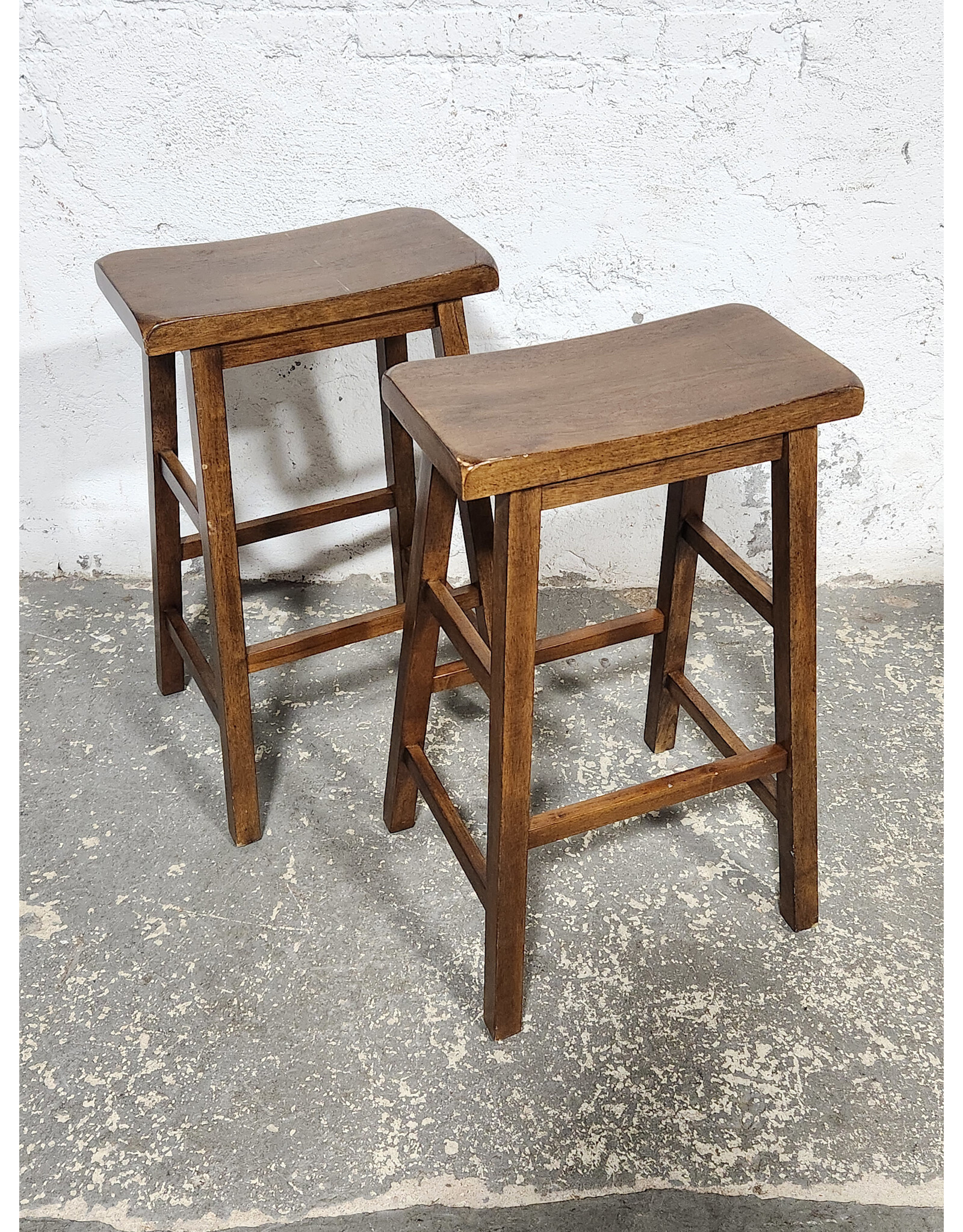 Wooden Farmhouse Stool
