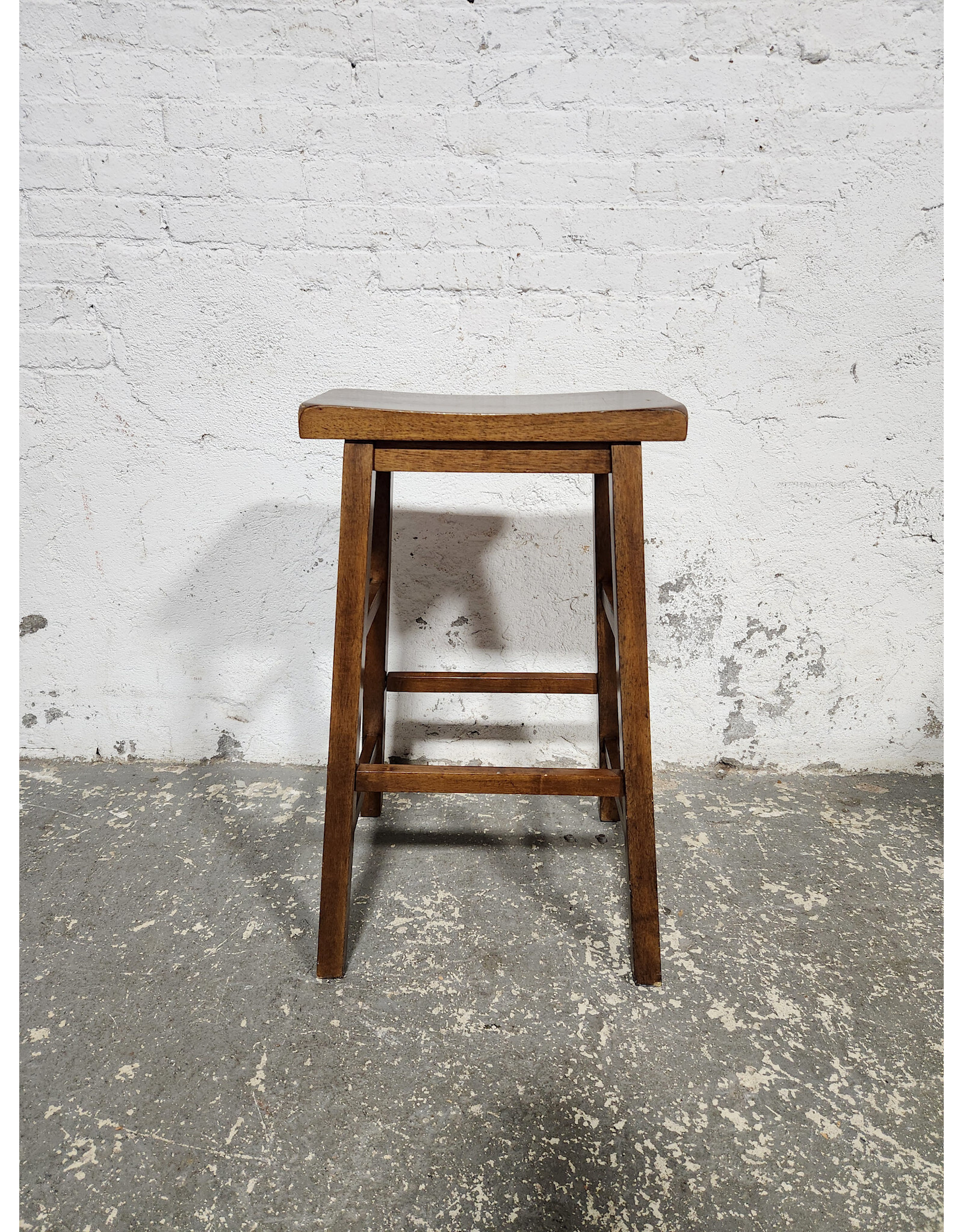 Wooden Farmhouse Stool