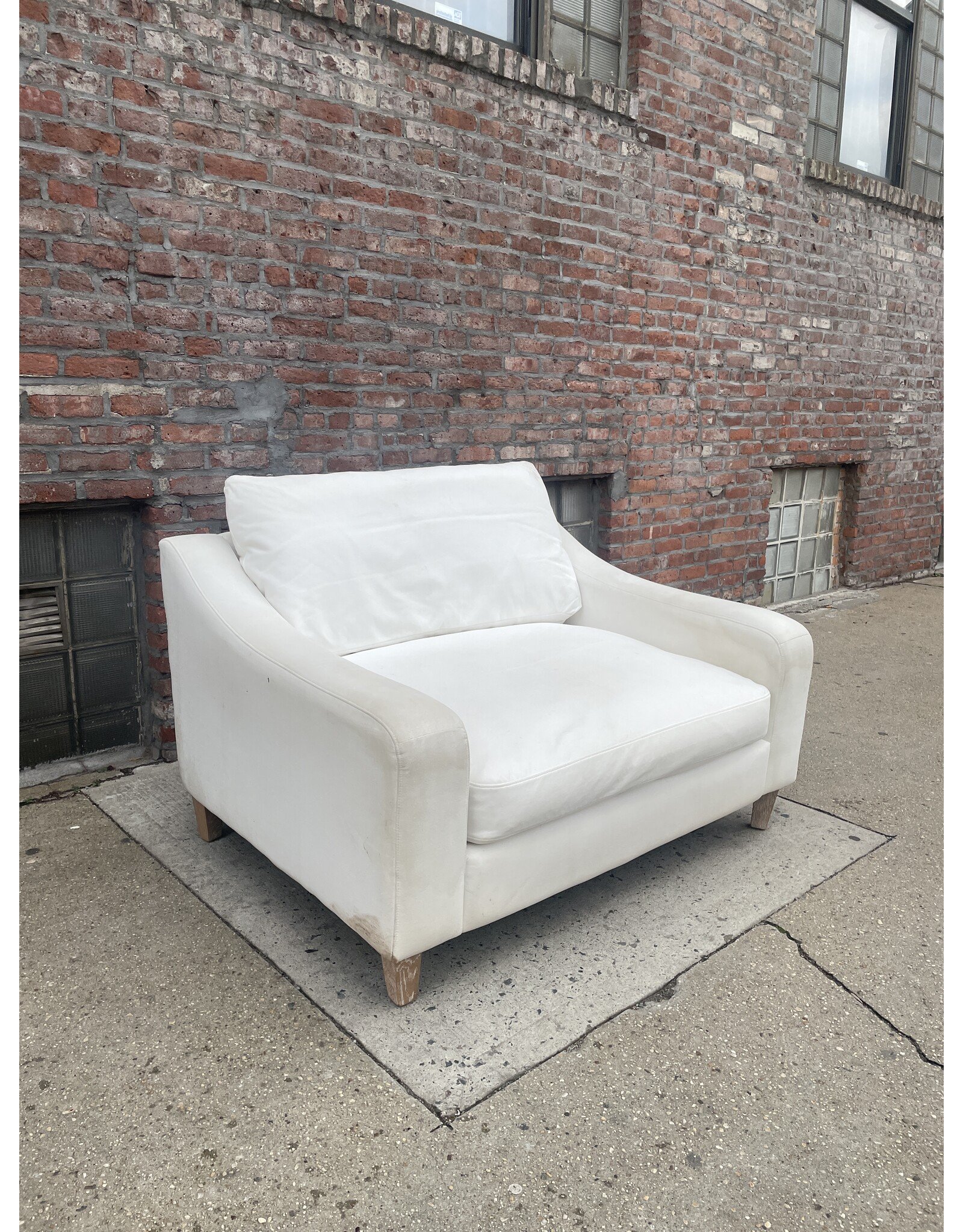 Two Seater White Loveseat