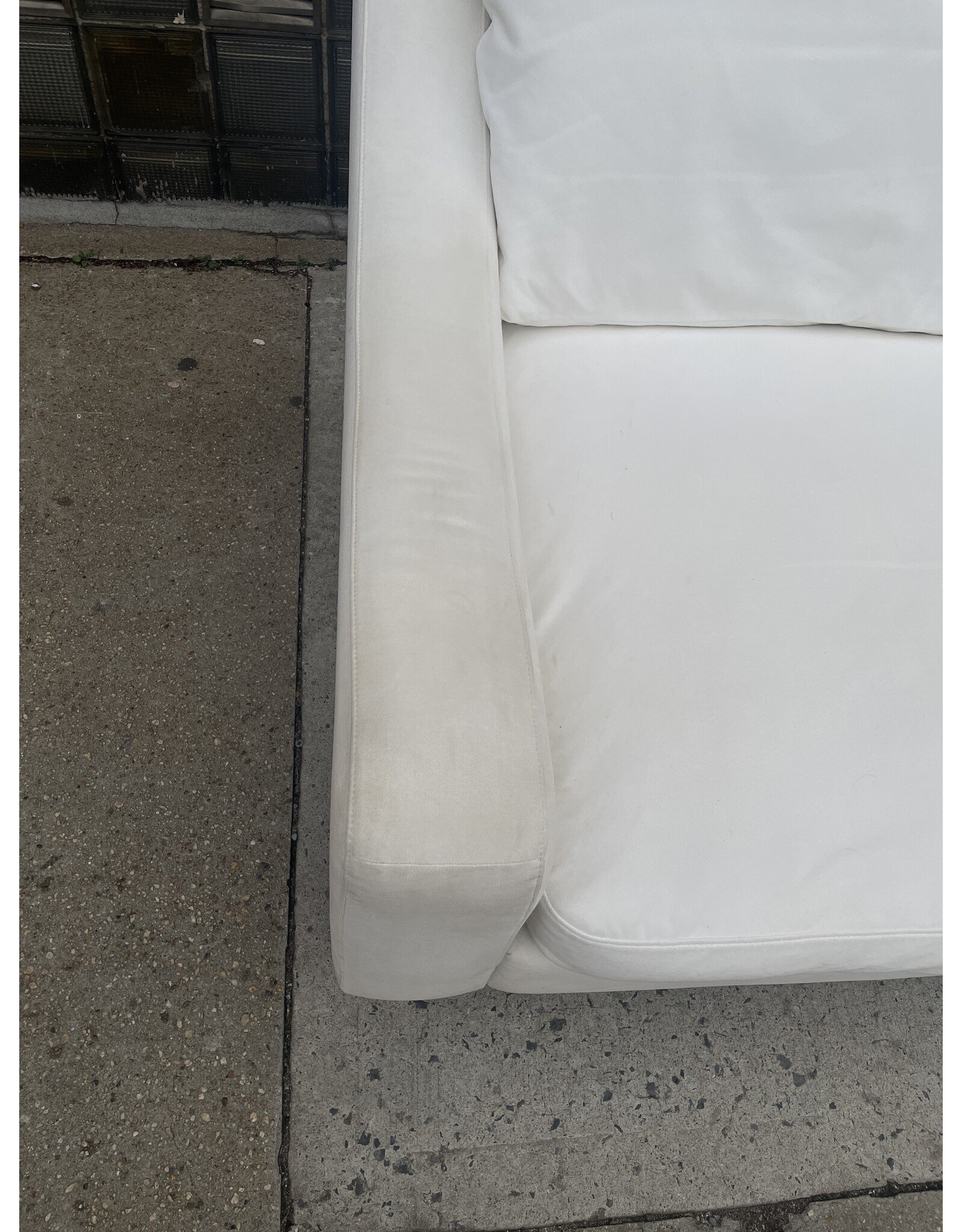 Two Seater White Loveseat