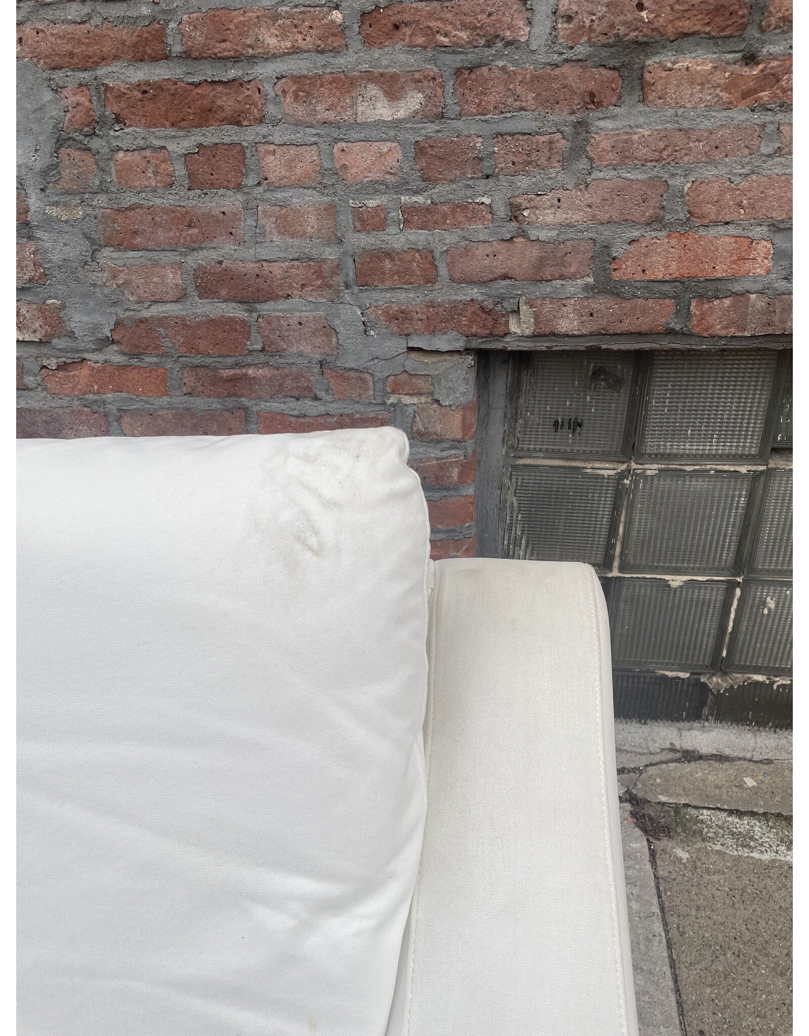 Two Seater White Loveseat