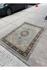 Barclay Medallion Kashan Light Blue Area Rug