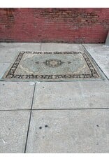 Barclay Medallion Kashan Light Blue Area Rug