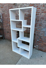 White Wood Open Bookcase