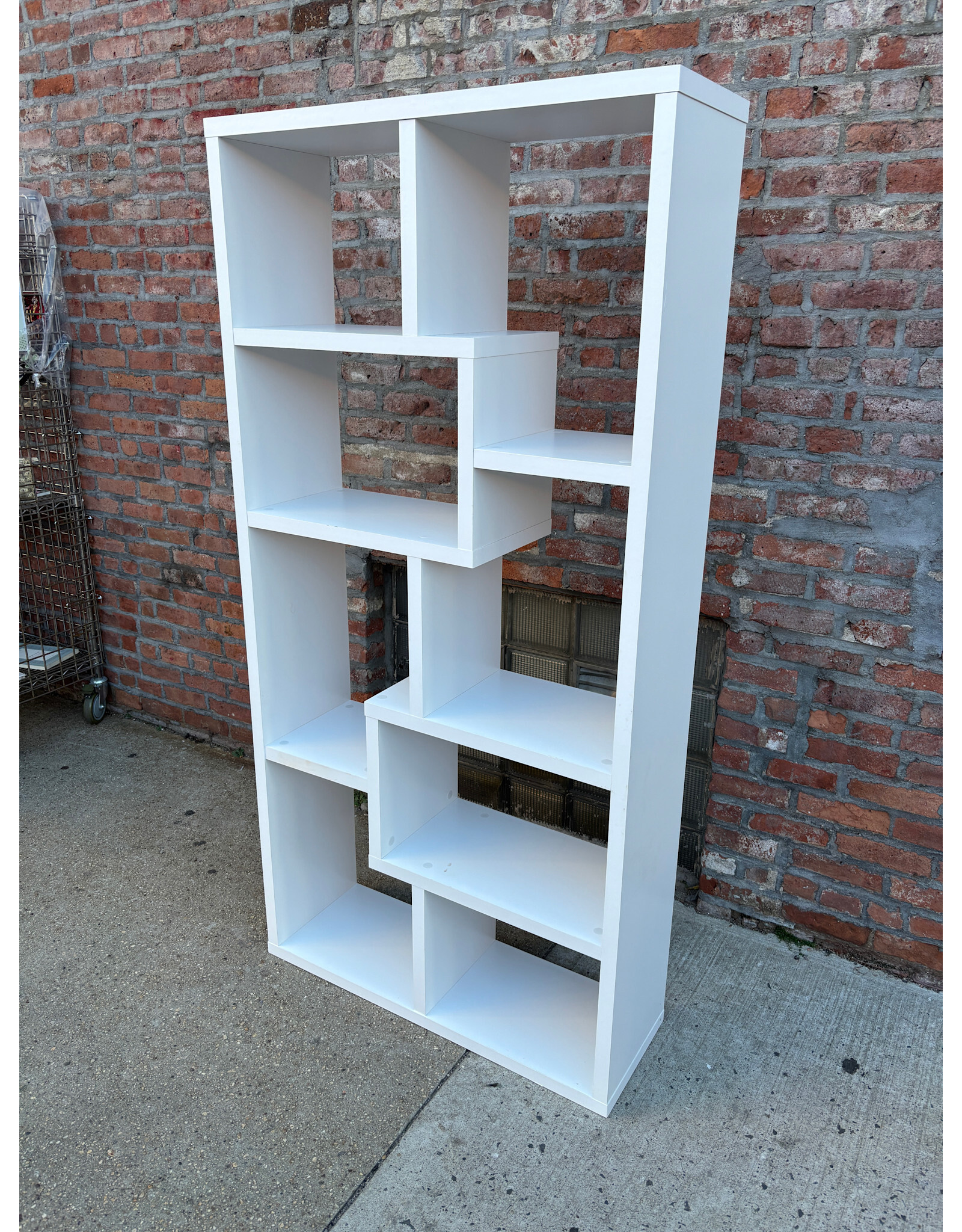 White Wood Open Bookcase
