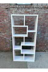White Wood Open Bookcase