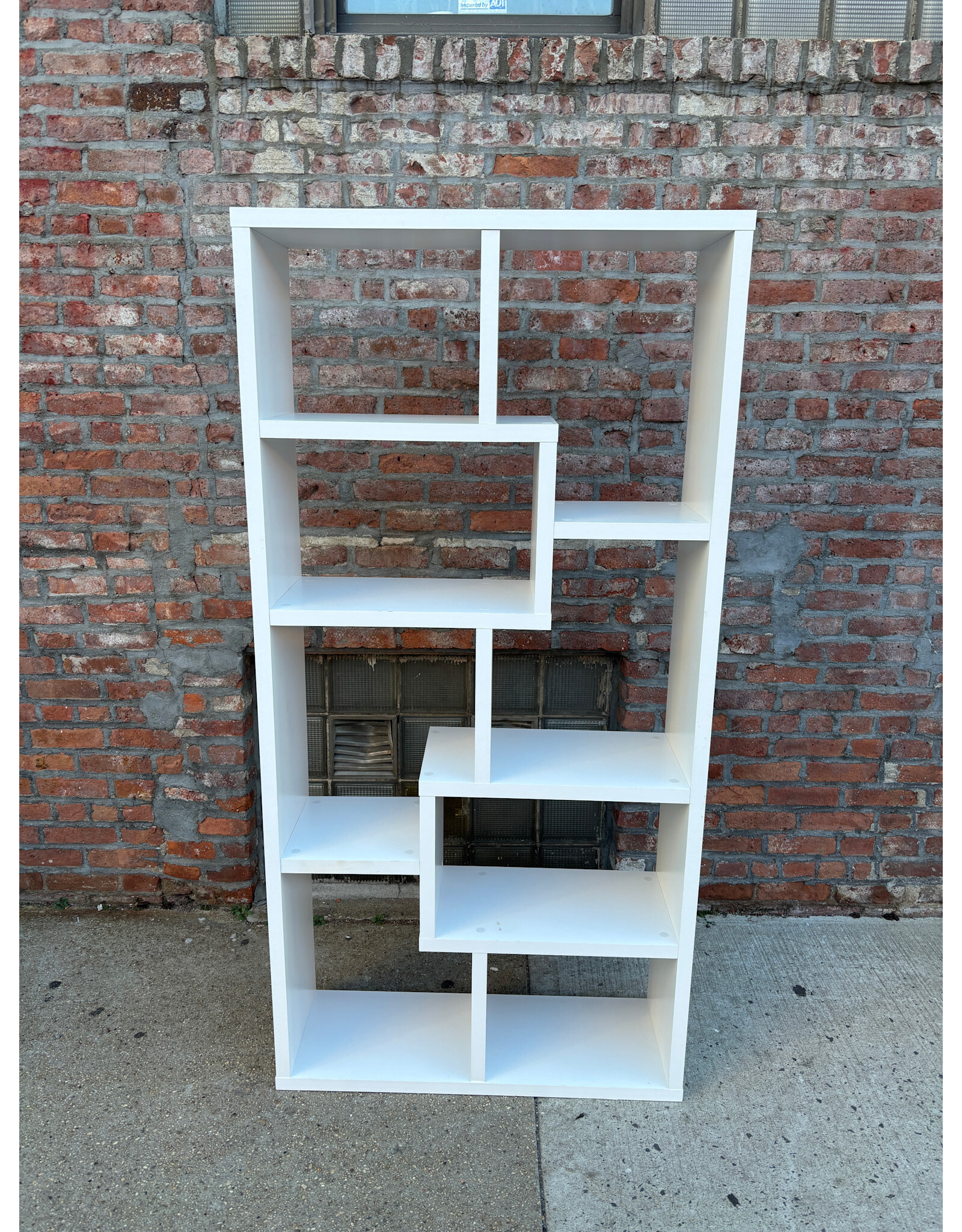 White Wood Open Bookcase