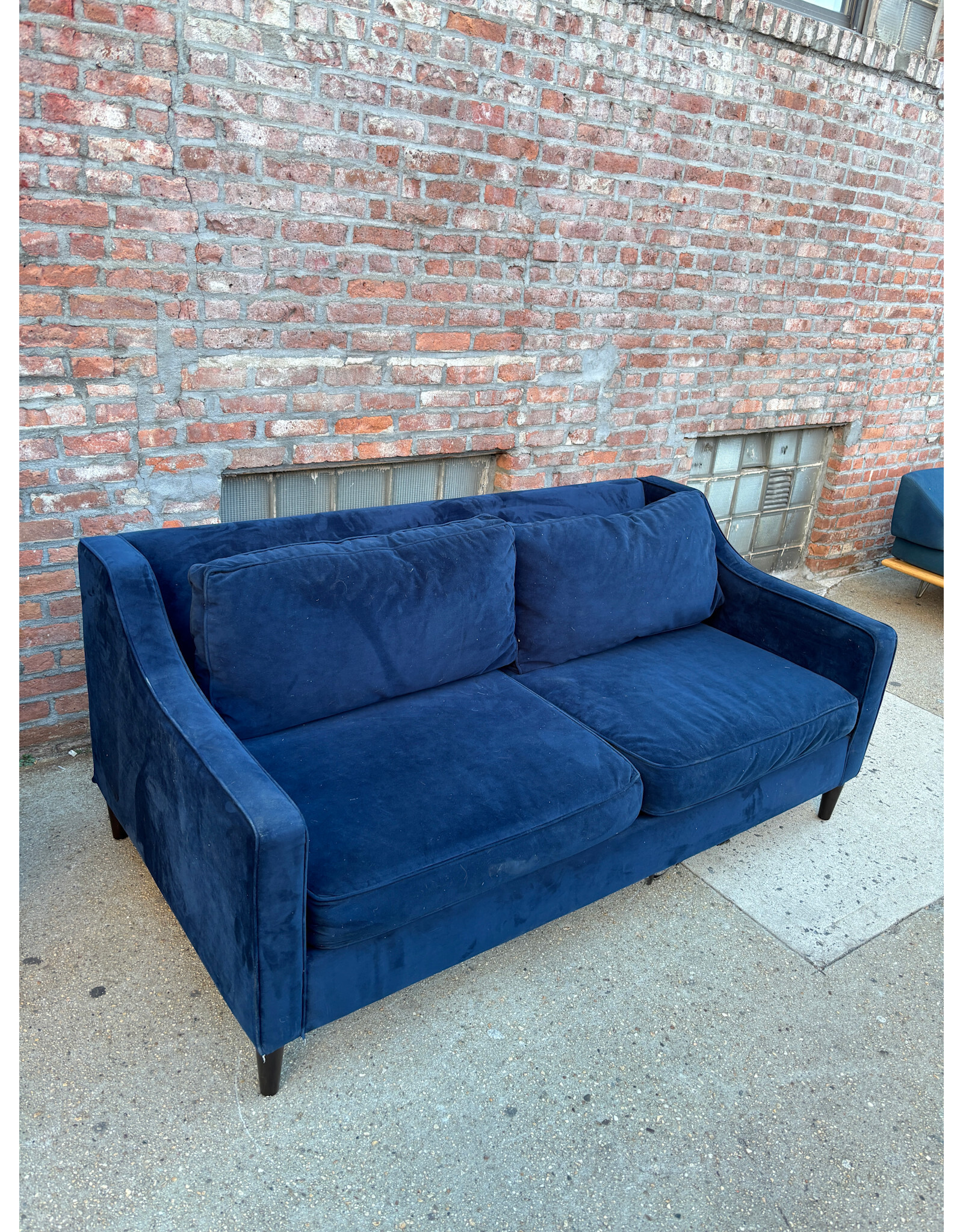 West Elm Paidge Sofa Performance Velvet