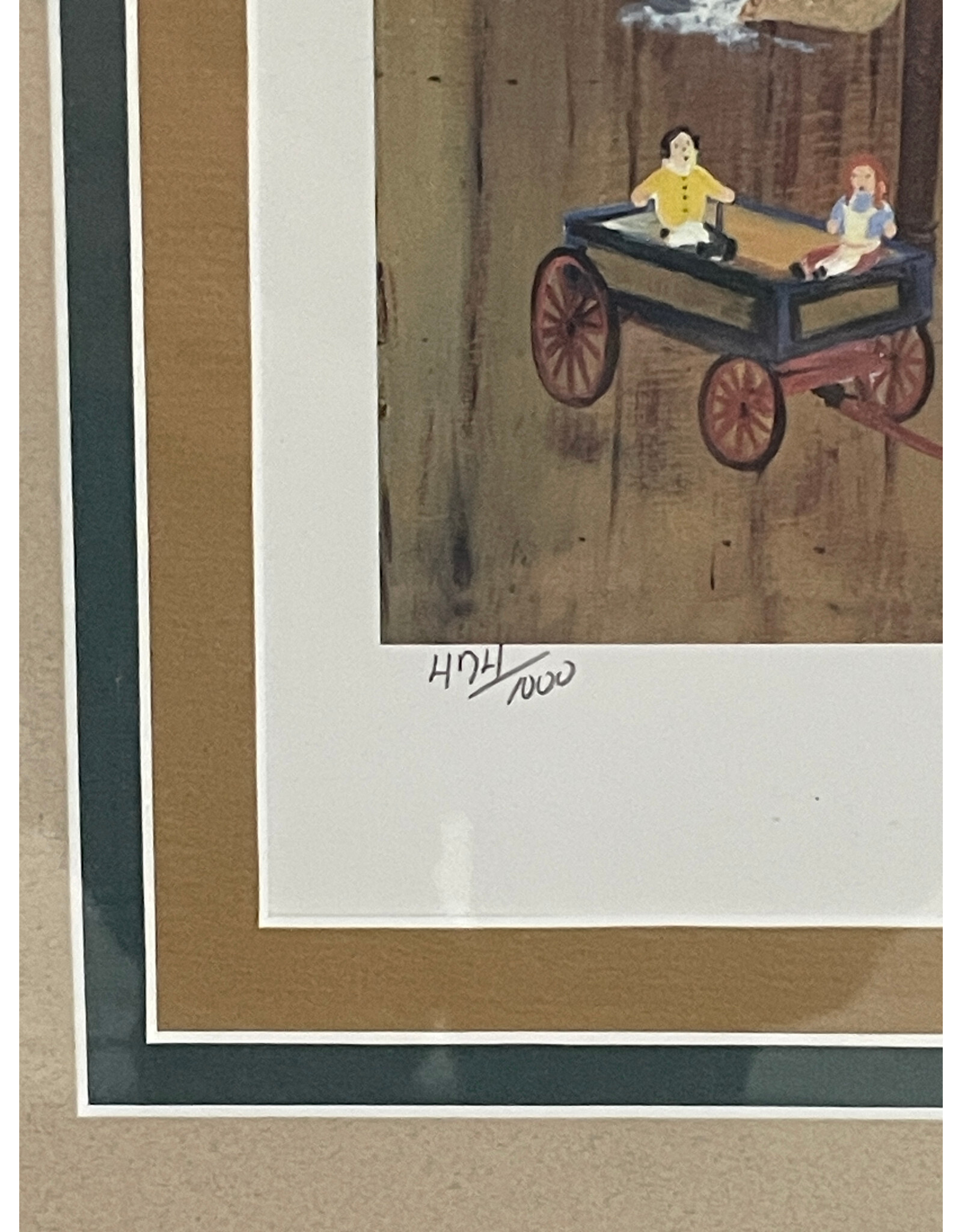 Visiting Grandma by Will Moses, Ed. 474/1000 Framed Print