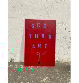 People Watching, Acrylic Paint on Wooden Board