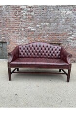 High Point Dark Cherry Poly Two Seater Loveseat