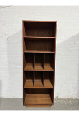 Mid-Century Walnut Hardwood Bookshelf
