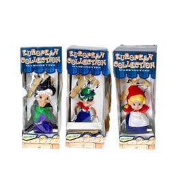 Set of Three 1992 European Collection Marionette Dolls