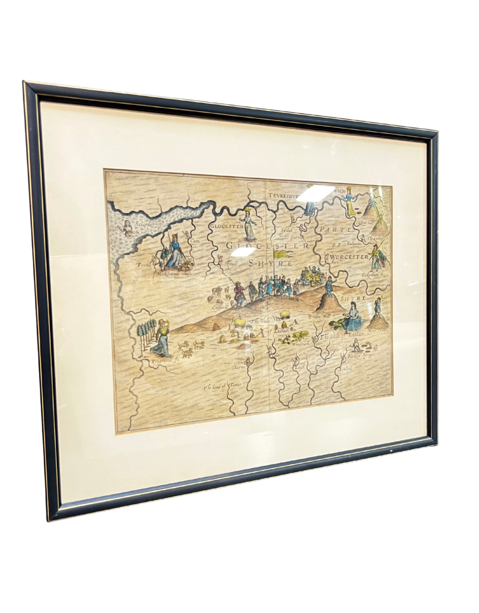 Michael Drayton, Map of Gloucester Shyre, England, 1563 - 1631