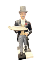 Whimsical Standing Butler with Tray Side Table