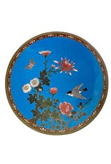 Antique Chinese Cloisonne Small Charger