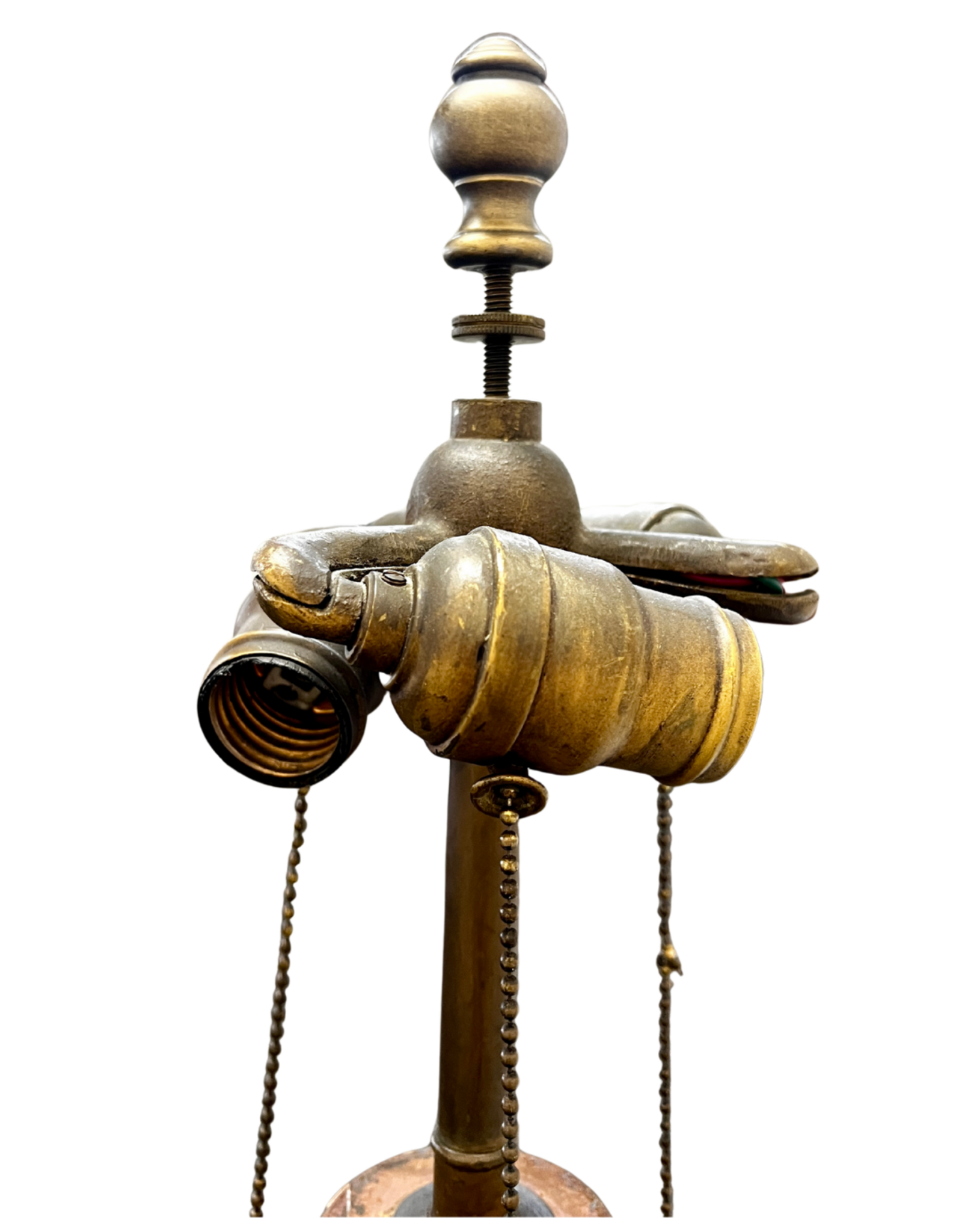 Art Deco / Spanish Revival Polychromed Carved Floor Lamp