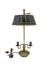 Directoire-style Bouillotte Lamp with Tôle Shade