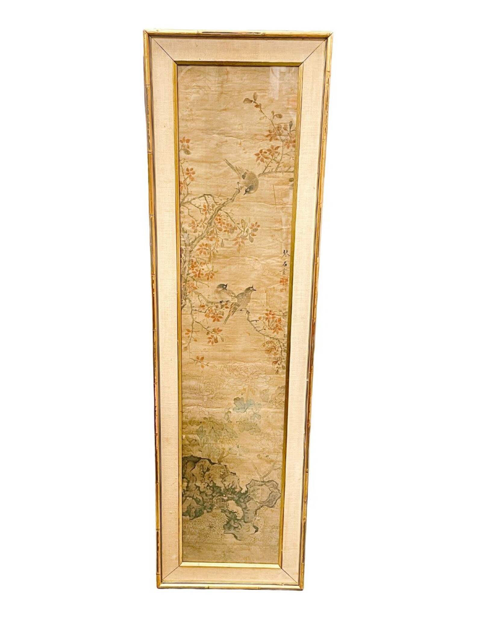Framed Antique Chinese Scroll